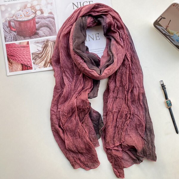 Retro Fashion Cotton And Linen Scarf For Women - Image 5