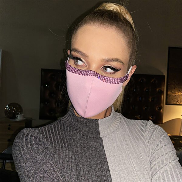 Explosive Women's Adjustable Rhinestone Mask - Image 9