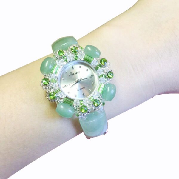 Natural Tanglin Jade Beaded Ladies Watch - Image 5