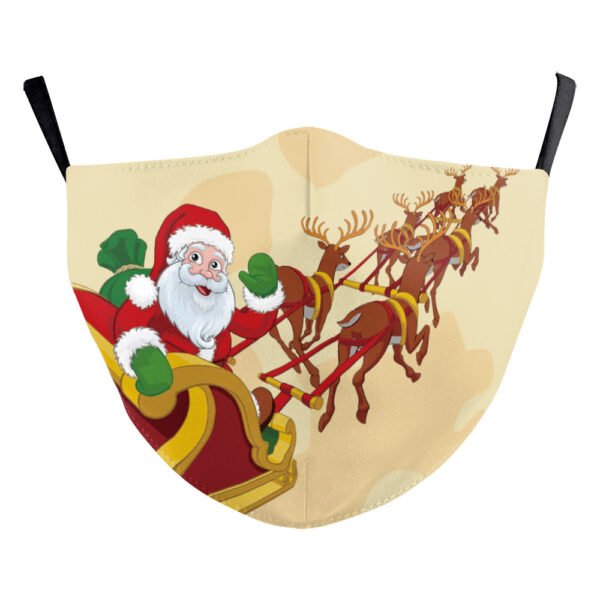 Santa Elk Digital Printing Double-layer Dust Mask - Image 4