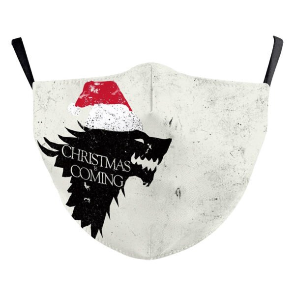 Christmas Tree Digital Printing Double Layer Dustproof Mask - Image 5