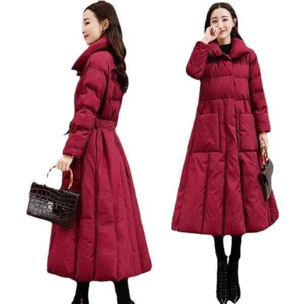 Women's Cotton-padded Clothes Mid-length Loose Bf Down Cotton Jacket Coat - Image 5