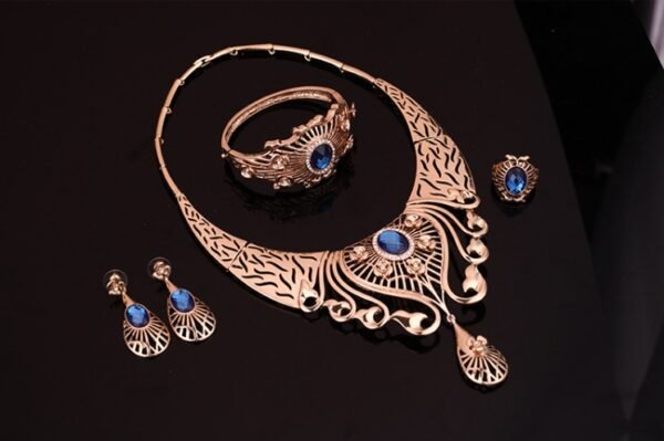 Necklace, earrings, bracelet, ring set - Image 4