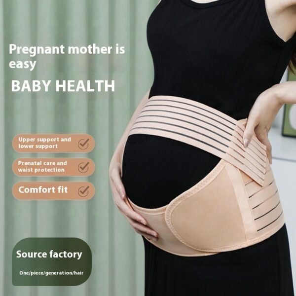 Maternity Belt Support Belt Three-piece Elastic Breathable Adjustable Waist Support - Image 2