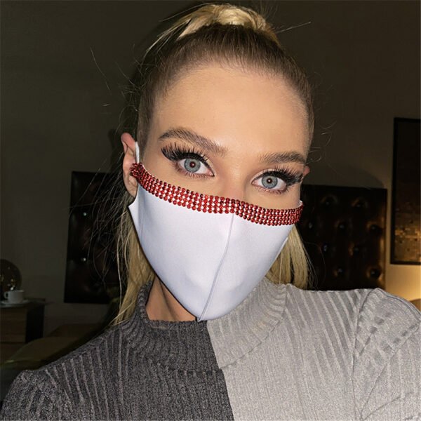Explosive Women's Adjustable Rhinestone Mask - Image 8