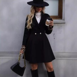 V-neck Long Sleeve Trench