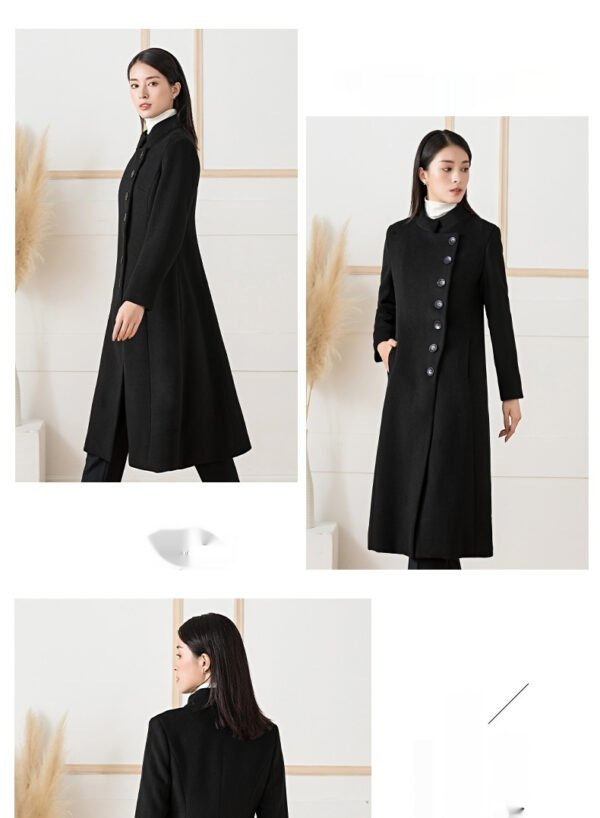 Elegant Cashmere Wool Coat - Image 5
