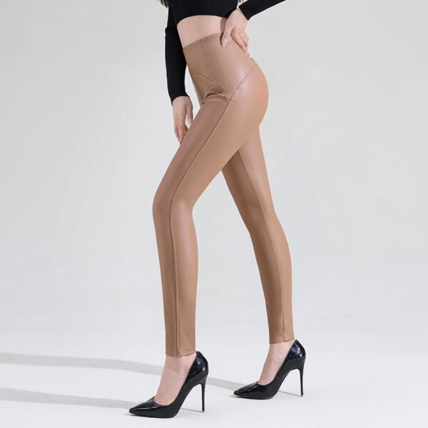 Autumn And Winter New PU Leather Women's Pants - Image 6