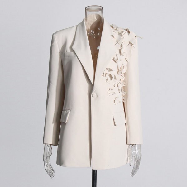 Stitching Three-dimensional Butterfly Decorative Suit Jacket - Image 2