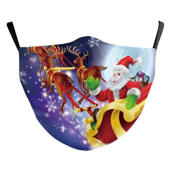 Santa Elk Digital Printing Double-layer Dust Mask - Image 3