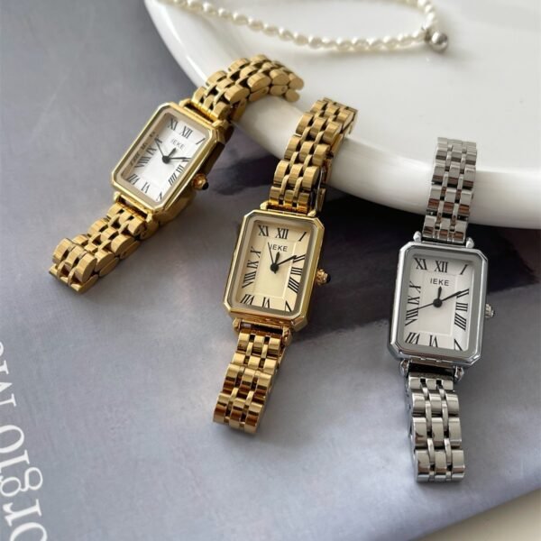 Steel Belt Retro Small Dial Simple Women Quartz Watch - Image 5