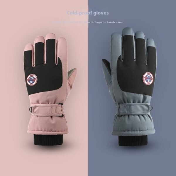 Winter Ski Windproof Touch Screen Fleece Warm Gloves - Image 2