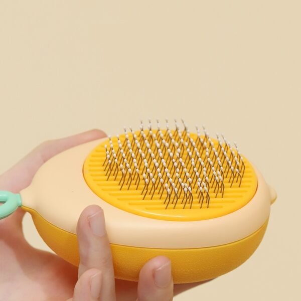 One-Button Self-Cleaning Cat Grooming Brush - Image 5