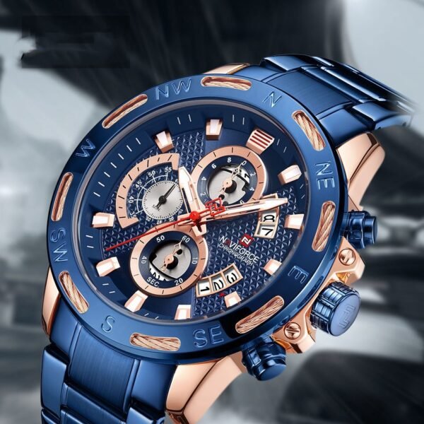 Men's Large Dial Waterproof Luminous Quartz Watch - Image 2