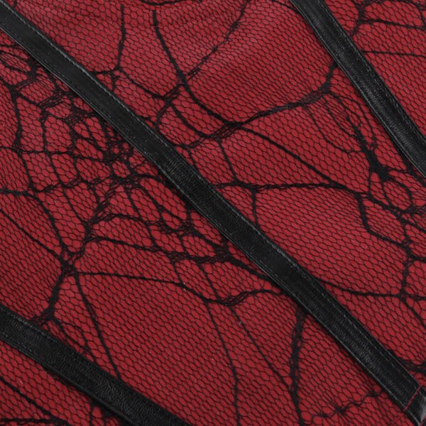 Dark Style European And American Elegant Leather Splicing Sling Vest - Image 10