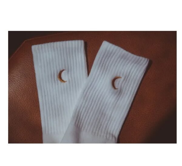 Moon Landing Embroidered Socks - Image 2