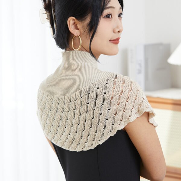 Ice Silk Shawl Outer Match Women's Cloak Neck Protection Scarf - Image 3