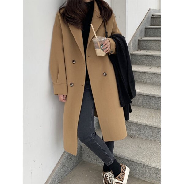 Mid-length Woolen Trench - Image 8