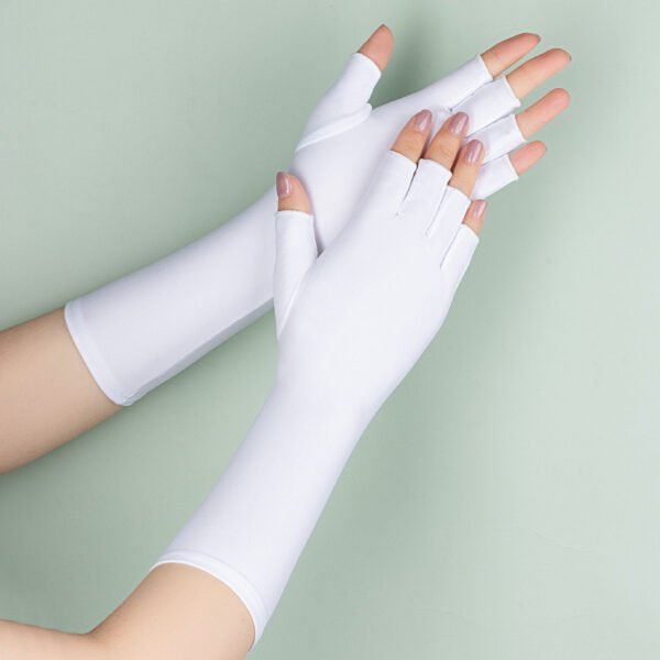 Summer Cool Long Half Finger Sun Protection Oversleeve - Image 2