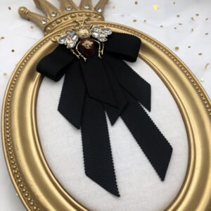 European And American Clothing Accessories Bee Bow Solid Color Bow Tie