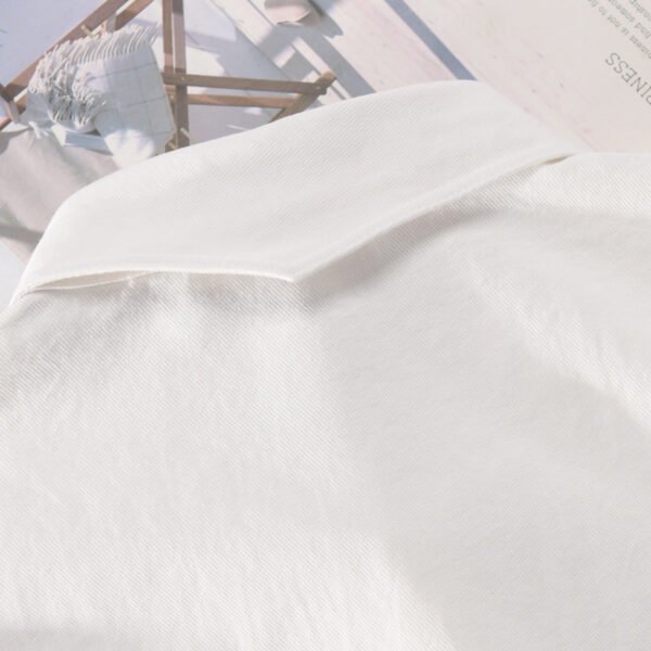 Cotton Long Sleeve Stitching Casual Men's Clothing Shirt - Image 3