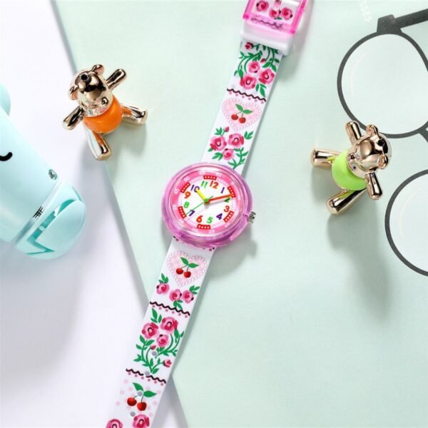 Children's Silicone Cartoon Transparent Cute Fashion Watch - Image 4