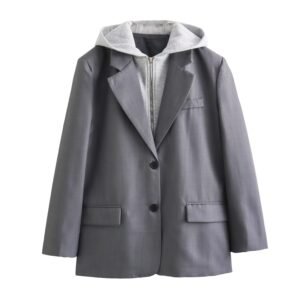 Suit Jacket False Two-piece Hooded