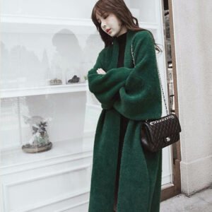 Solid Color Long Trench