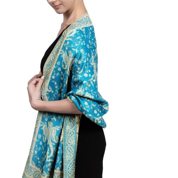 Ethnic Style Vintage Tassel Shawl Middle East Paisley Jacquard - Image 2