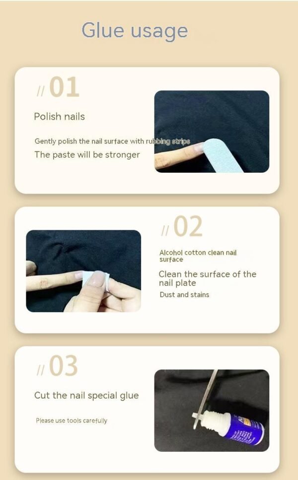 Wearing Sun Protection Detachable False Nails - Image 4