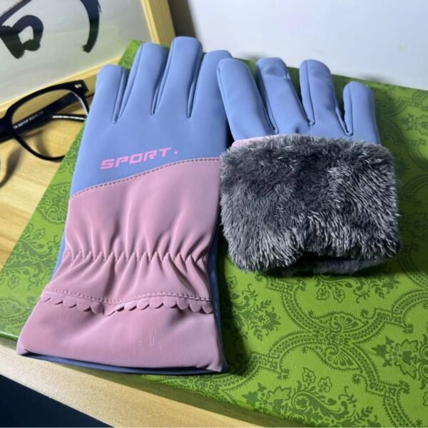 Touch Screen Student Wind-proof And Cold Protection Knitted Gloves Thickened - Image 4