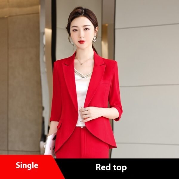 White Collar Fashion Small Suit Half Sleeve - Image 8