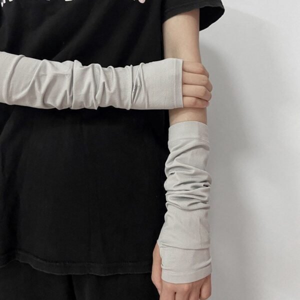 Women's Half Finger Punk Ice Sleeve Sun Protection Oversleeve - Image 7