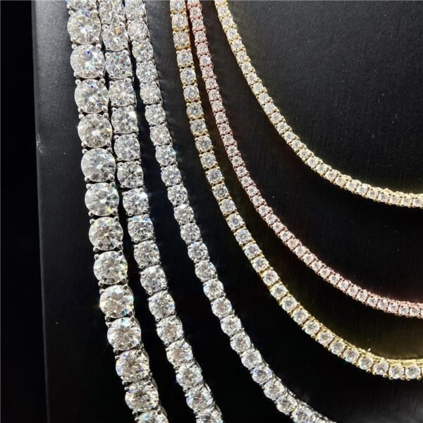 Men's Fashion Single Row Tennis Bracelet - Image 3