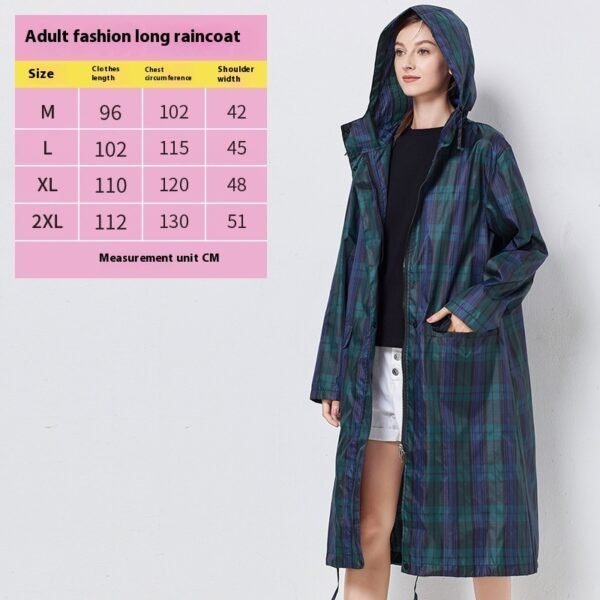 Raincoat Mid-length Windproof Outdoor Poncho Tide - Image 9