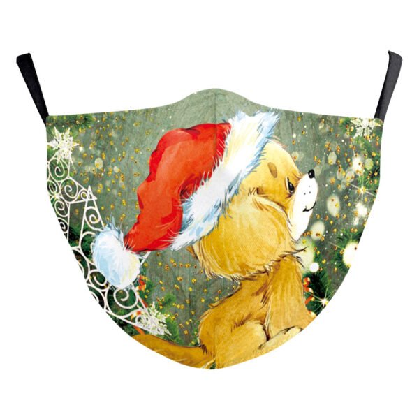 Christmas Funny Digital Printing Double-layer Dust Mask - Image 9