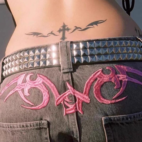 Rivet Belt Rock Trend Punk Bullet Black Belt Men And Women Personality Fashion Hip-hop Accessories - Image 8