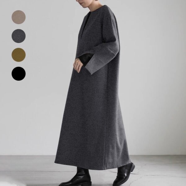 Autumn And Winter Woolen Women's Baggy Coat - Image 4