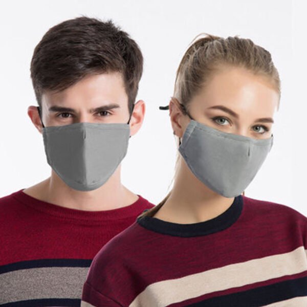 Cotton Pure Color Washable Dust-proof Warmth Mask - Image 6