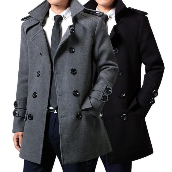 Men's Duster Slim Fit Korean Fashion - Image 5