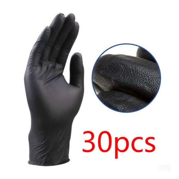 Disposable Black Composite Hand Black Protective Gloves - Image 4