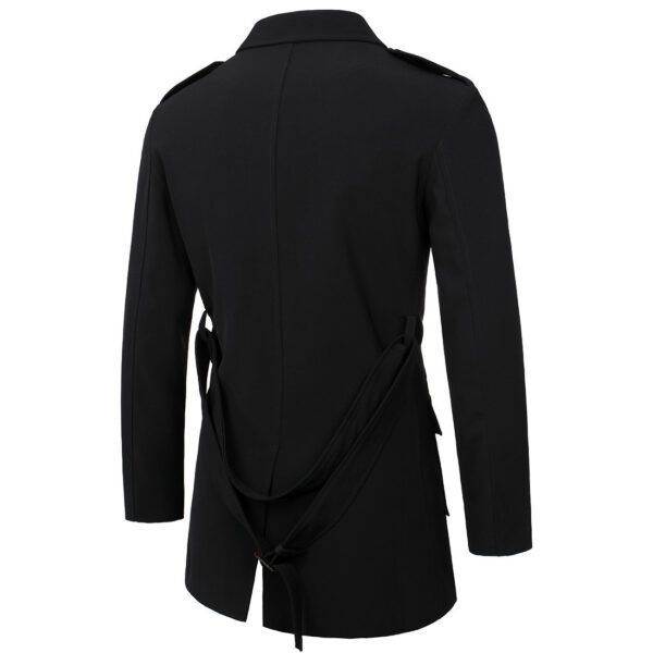 Men's Hunting Clothes Medium Length Men's Casual Suit Trench Coat - Image 3