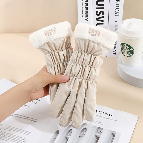 Warm Gloves Winter Women's Touch Screen Fleece-lined Thickened - Image 4