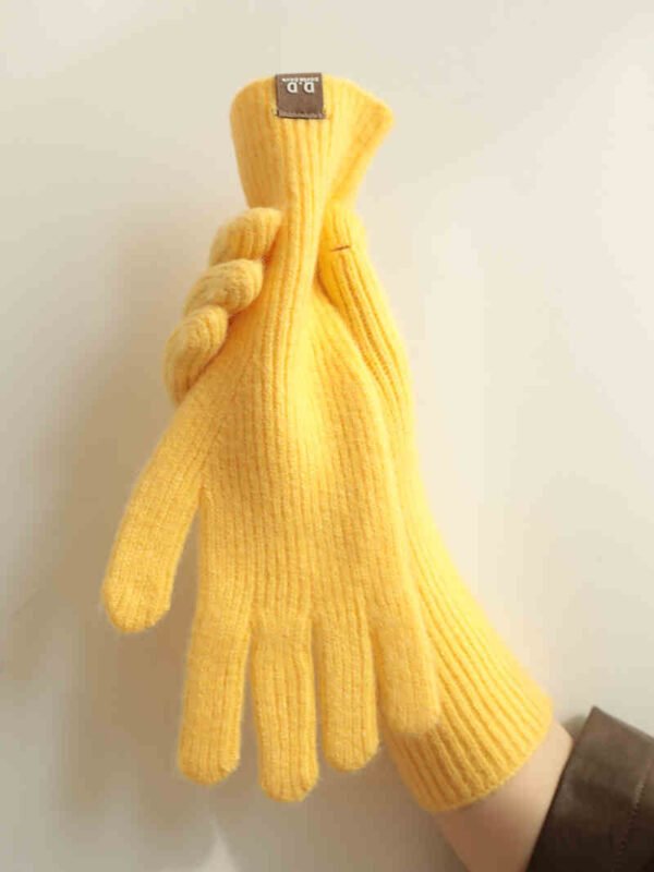 Warm-keeping And Cold-proof Finger Touch Screen Gloves - Image 5