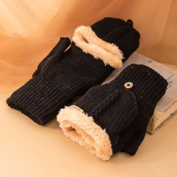 Men's Flip Knitting Wool Gloves Students Warm-keeping - Image 6