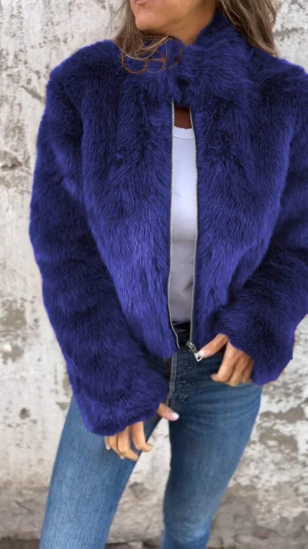 Plush Turtleneck Jacket - Image 5