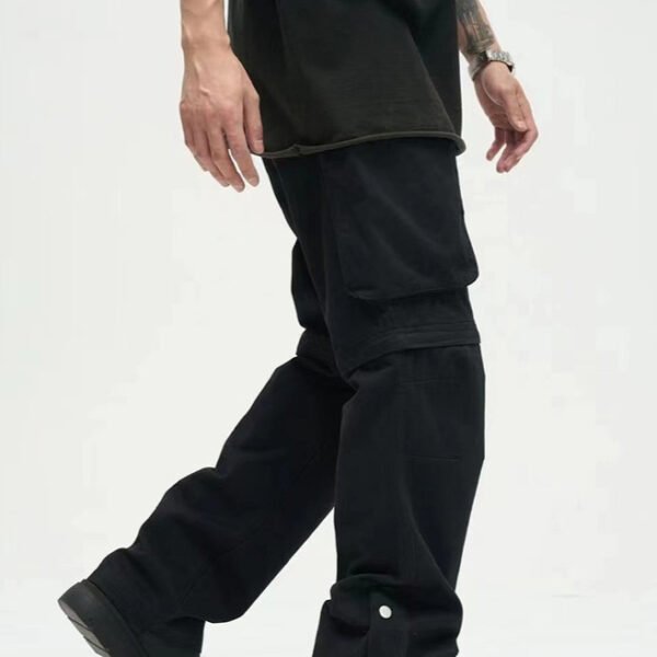Straight Loose Casual National Fashion Large Pocket Men's Pants - Image 5