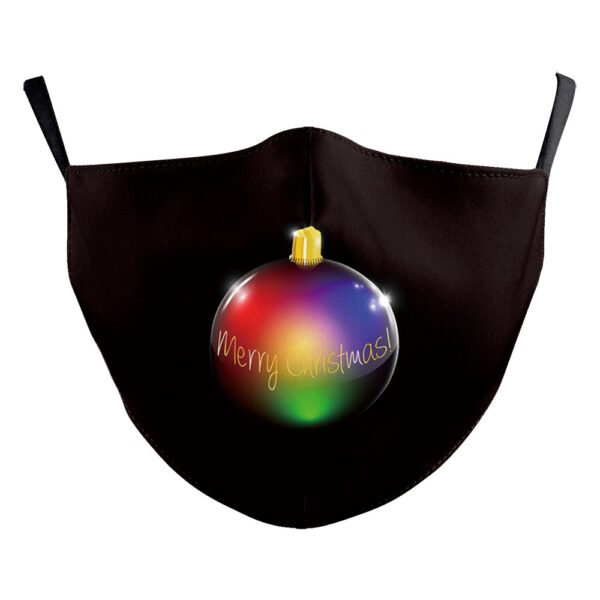 Christmas Red Digital Printing Double-layer Dust Mask - Image 10