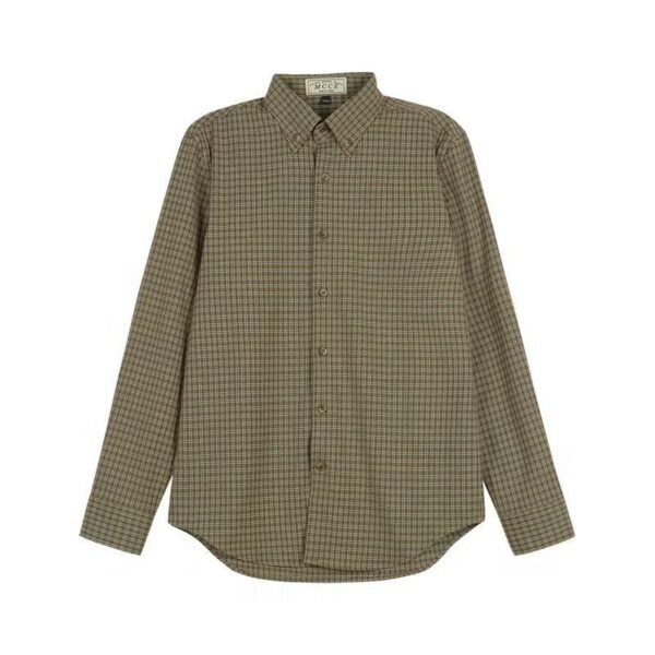 Spring And Autumn Vintage Striped Shirt Men - Image 7