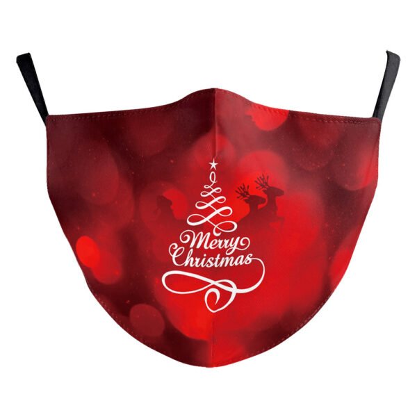 Christmas Light Shadow Digital Printing Double-layer Dust Mask - Image 6
